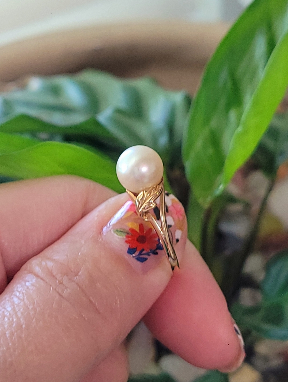 MIKIMOTO Pearl Ring in 14K Yellow Solid Gold - Picture 10 of 15